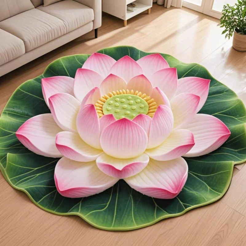 Camping Outdoor Or Indoor - VIKAMA Tapis rond de style chinois,