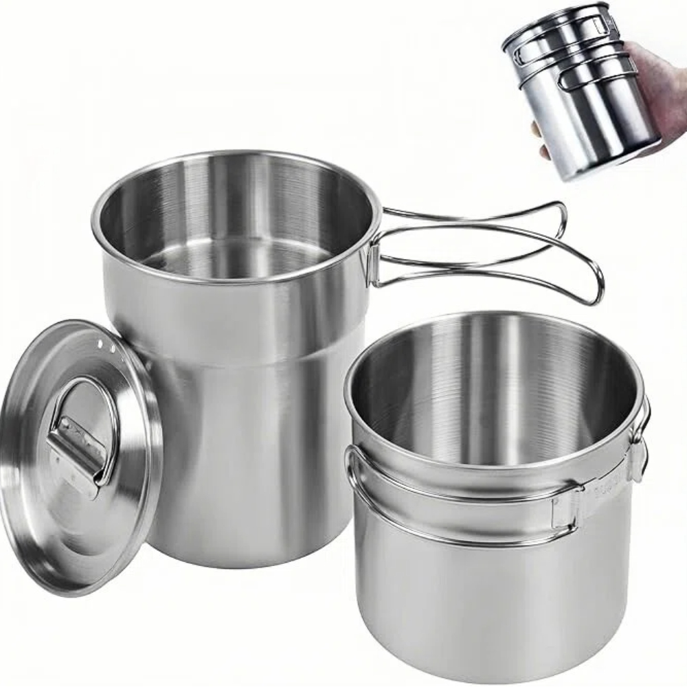 Outdoor Camping Cooking Set - Tasses et mugs de camping pliables,