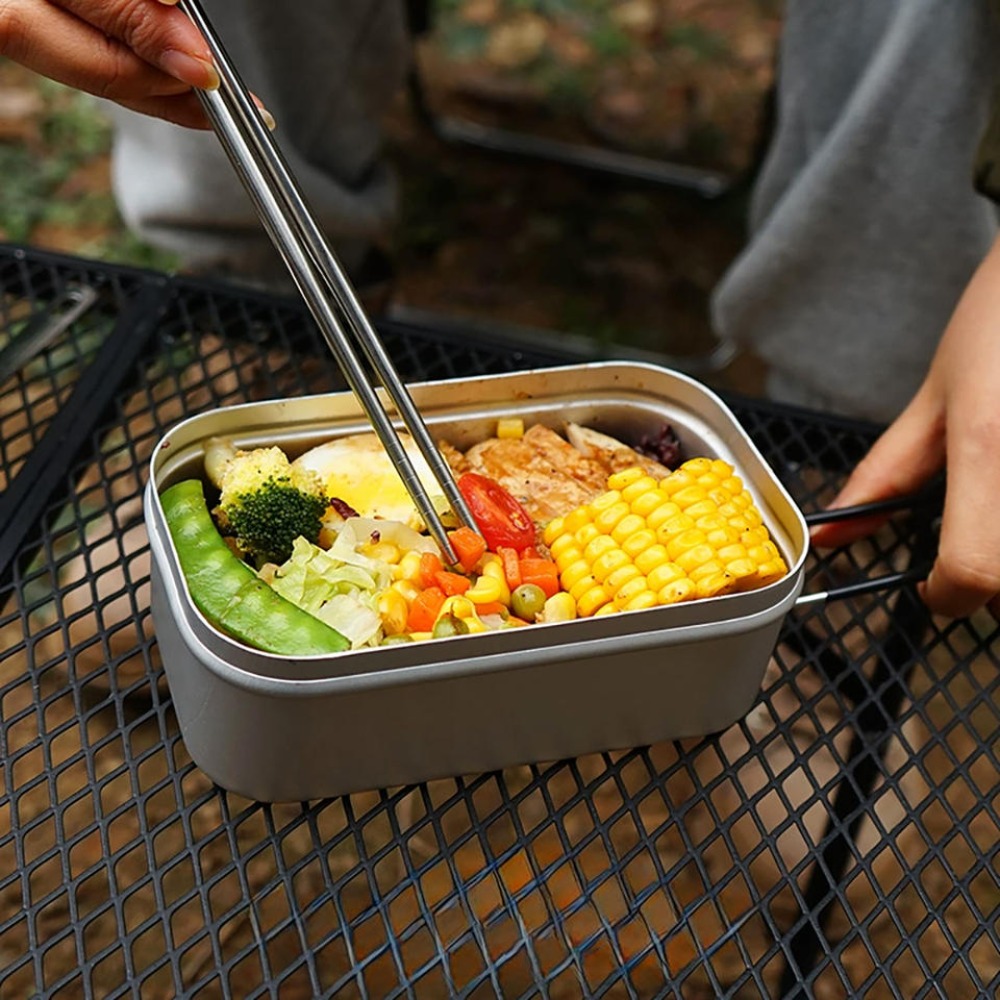Outdoor Camping Cooking Set - Vaisselle ultralégère pour le camping, boîte