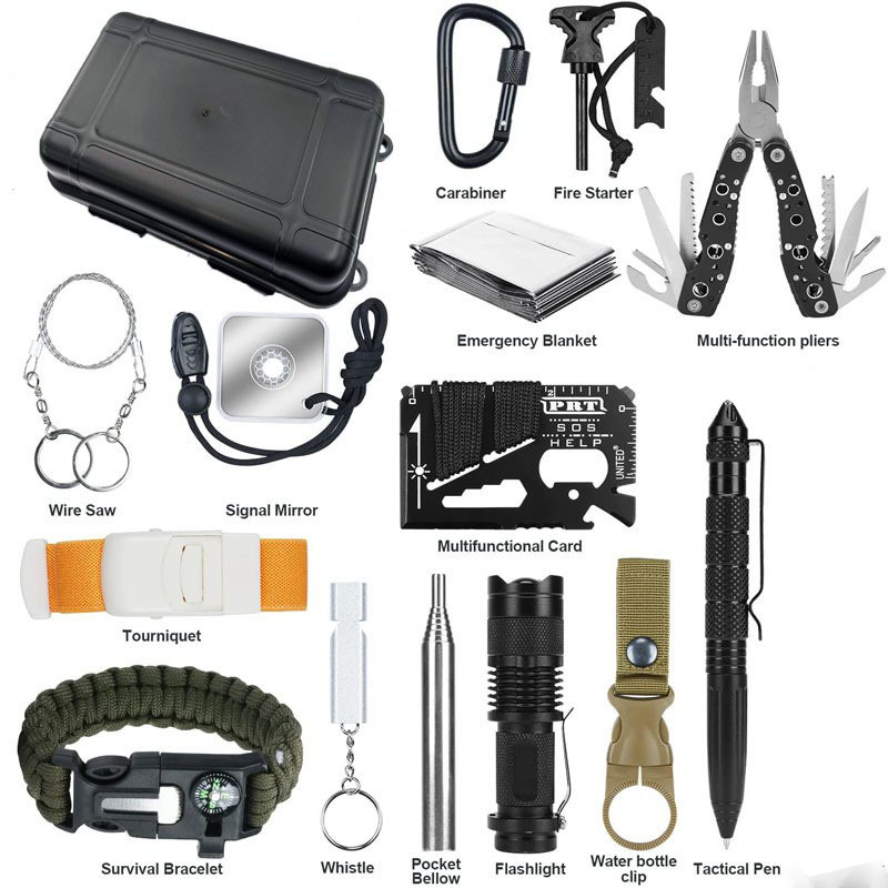 Outdoor Camping Tools - Kit d'outils de survie compact et