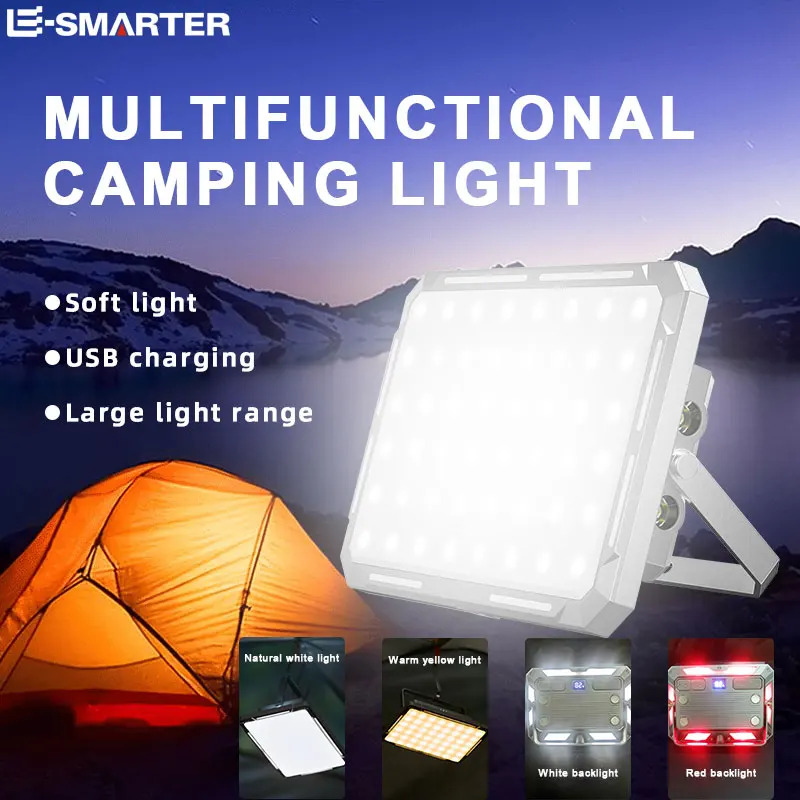 Outdoor Camping Light Portable - LED Camping tente lumière projecteur Rechargeable