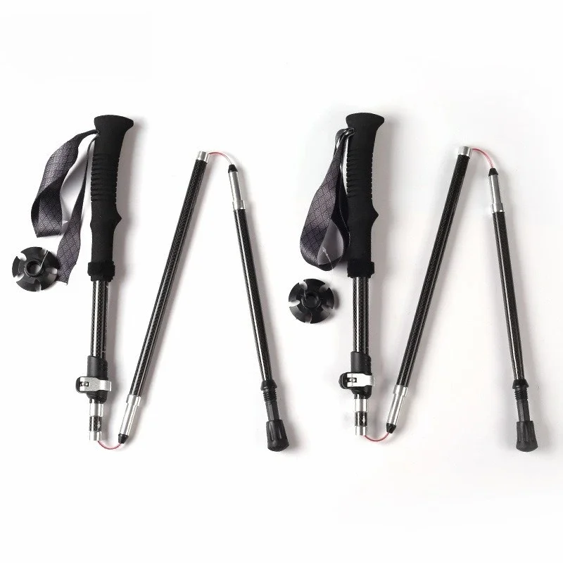 Trekking Poles - Bâtons de randonnée pliables en fibre
