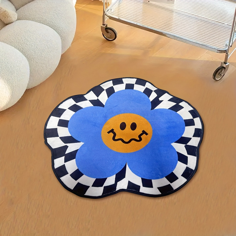Camping Outdoor Or Indoor - Tapis VIKAMA bleu à motif de