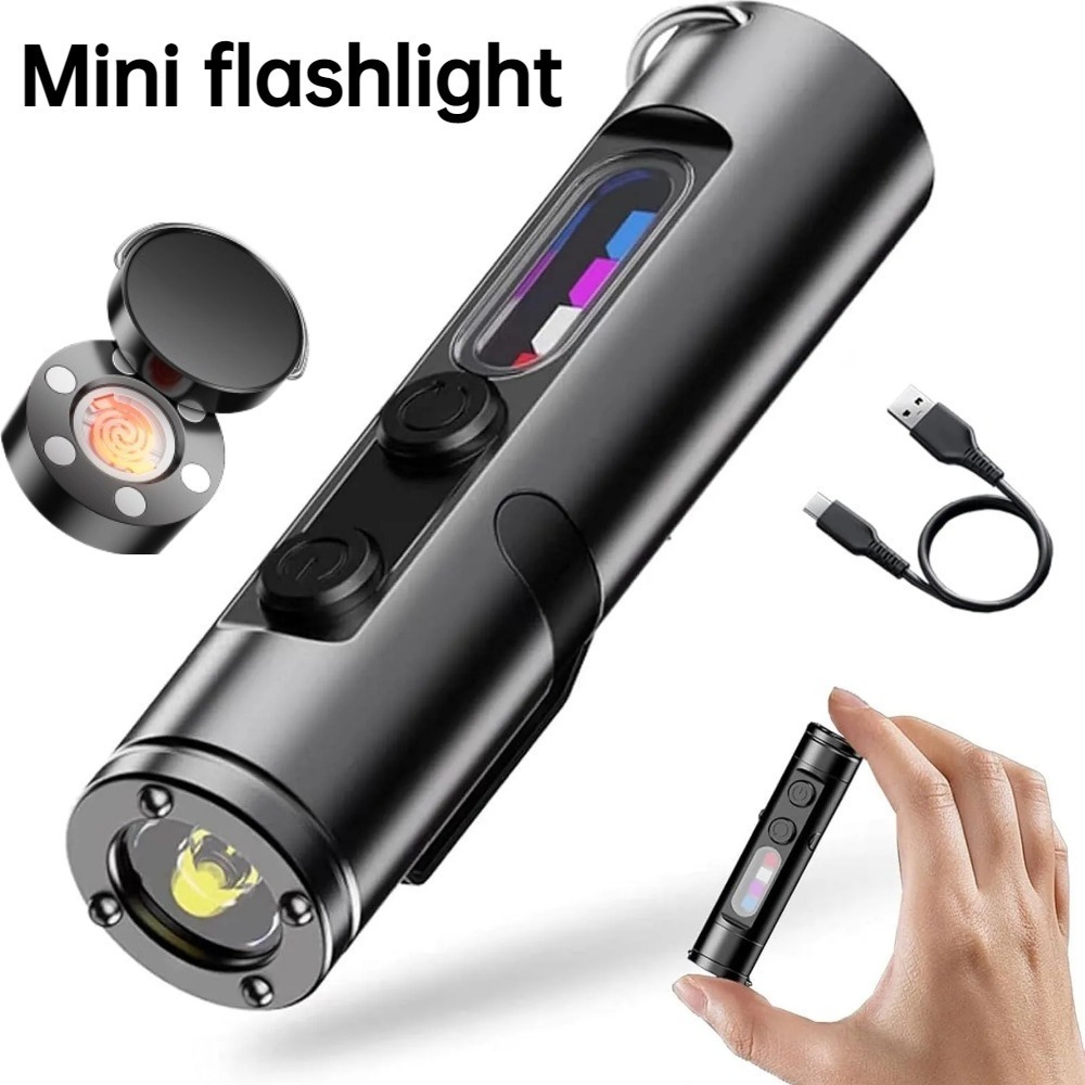 Outdoor Camping Lamp - Mini lampe torche d'extérieur rechargeable USB-C