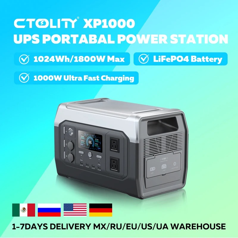 Portable Power Station - 【Meilleures ventes】 CTOLITY XP1000 Générateur solaire