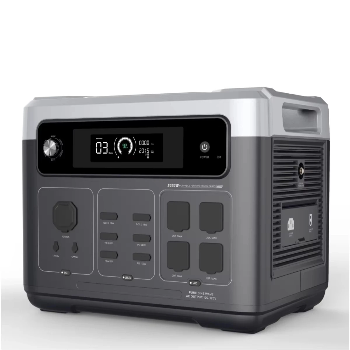 Portable Power Station - Générateur solaire de contrôle d'application de