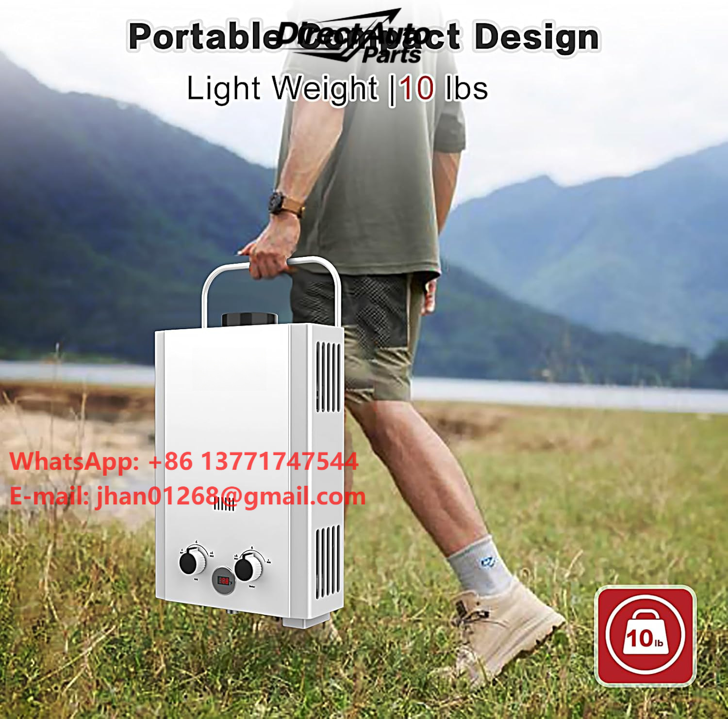 Outdoor Camping Hot Water Heater - Chauffe-eau sans réservoir au propane avec