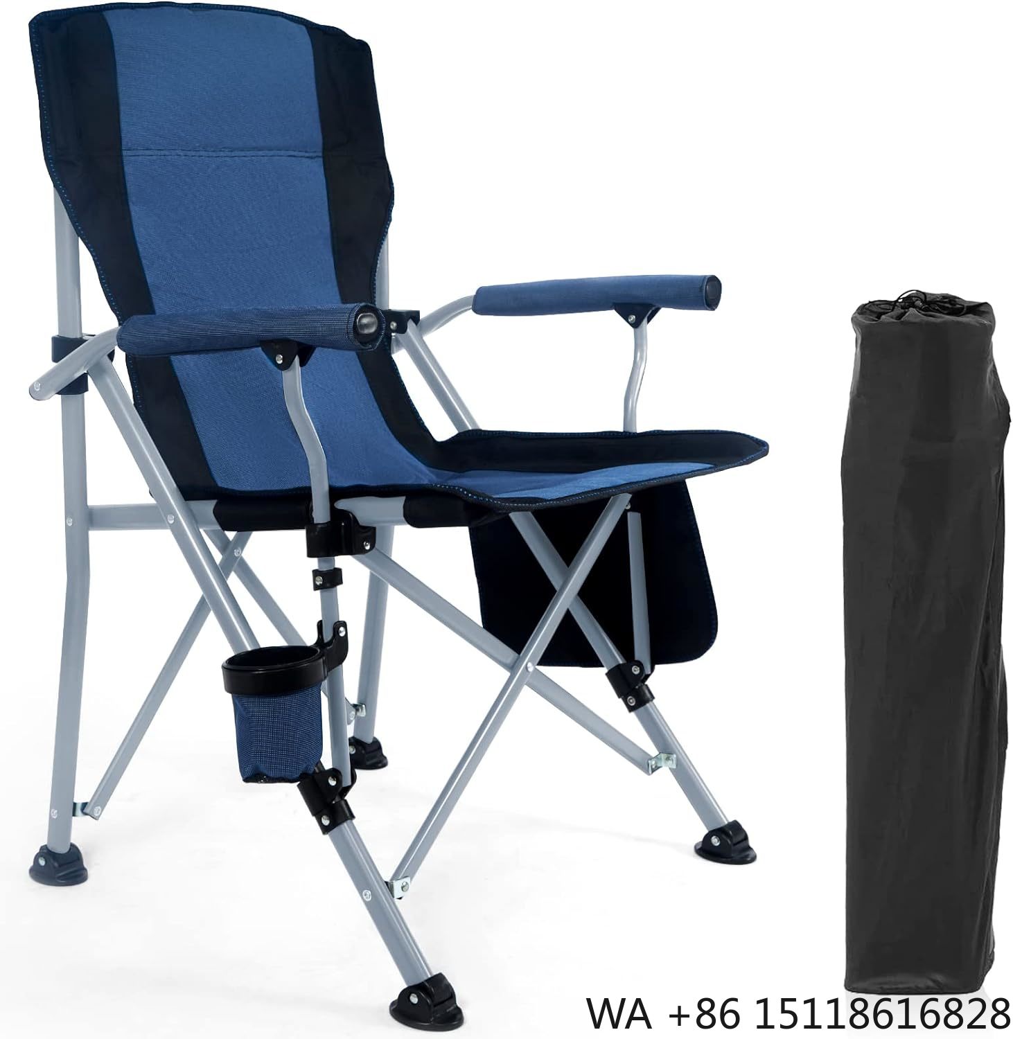 Outdoor Camping Chairs - Fauteuil de camping pliable d'extérieur, grand