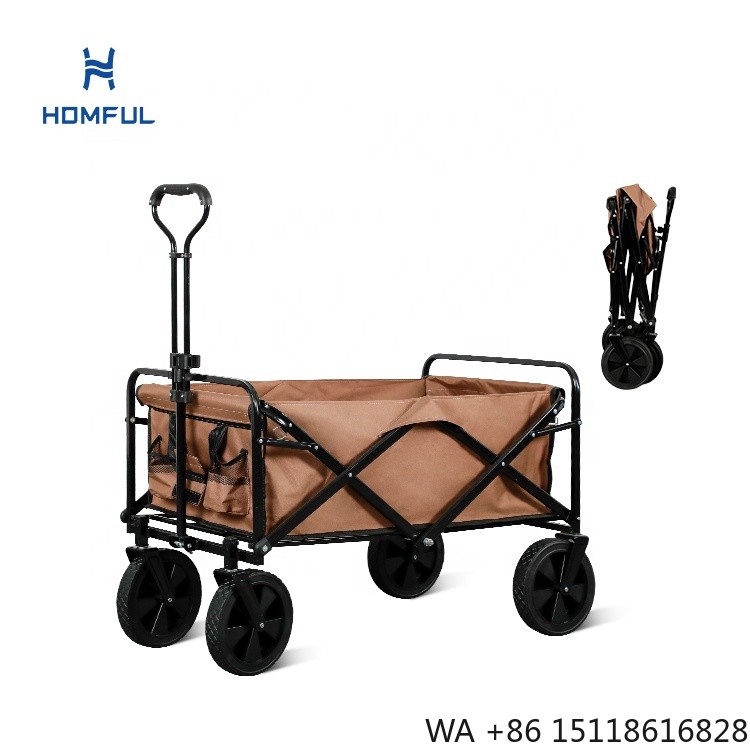 Outdoor Camping Wagon - Chariot de pêche pliable HOMFUL, chariot