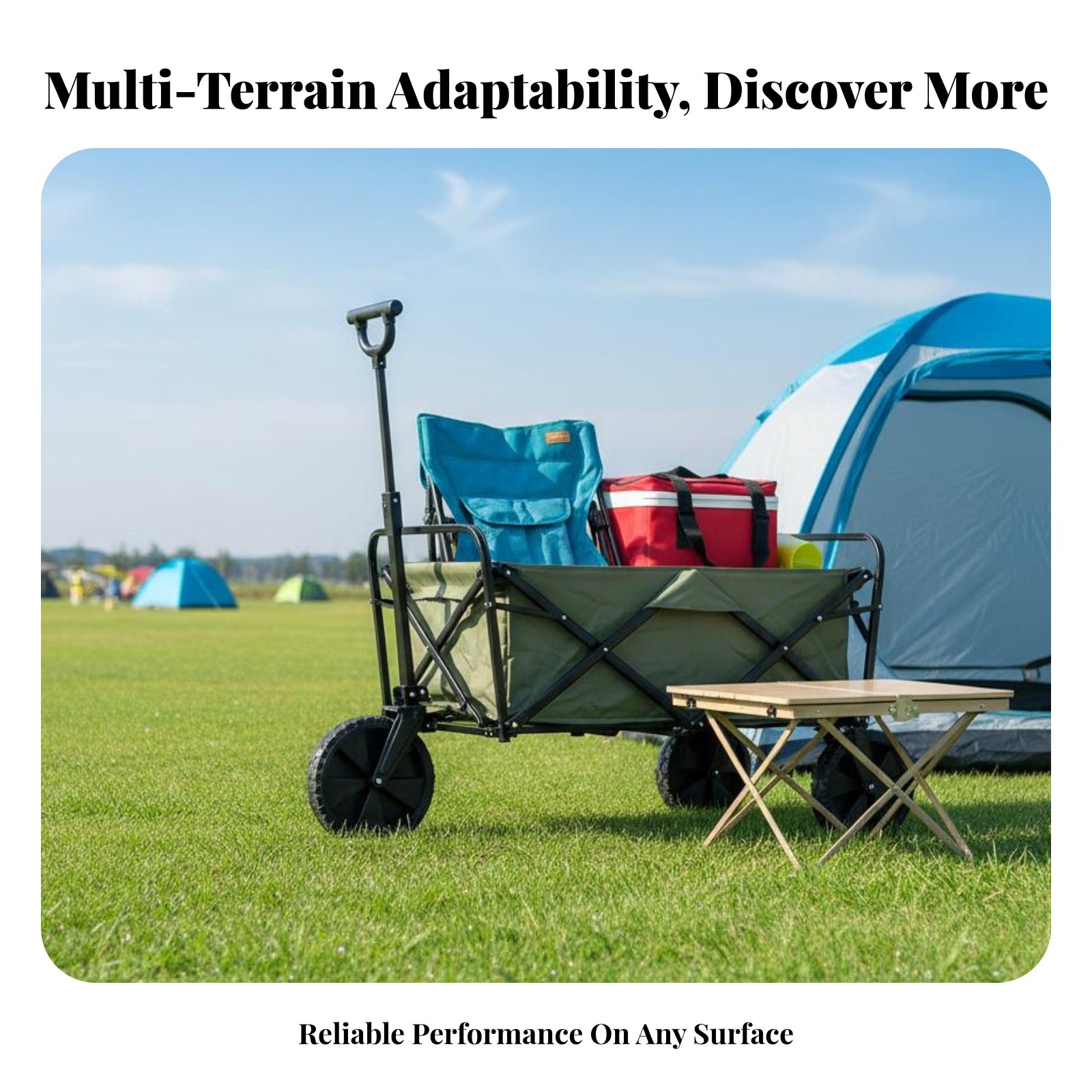 Outdoor Camping Wagon - Roue de chariot de camping tout-terrain