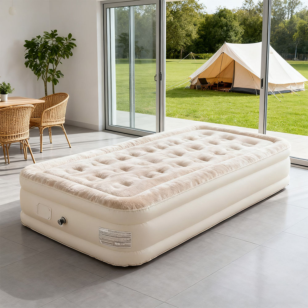 Camping Outdoor Or Indoor - Matelas pneumatique pompe intégrée tapis auto-gonflant