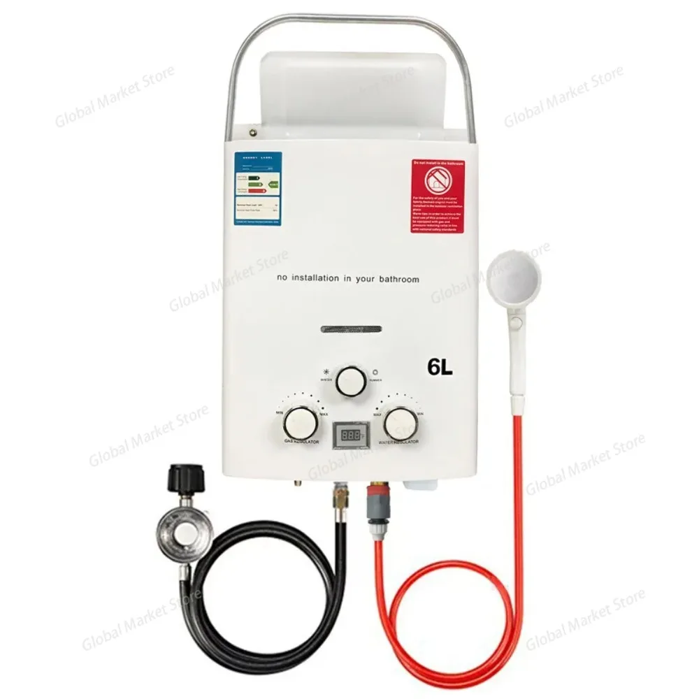 Outdoor Camping Hot Water Heater - Chauffe-eau instantané au propane GPL 6L