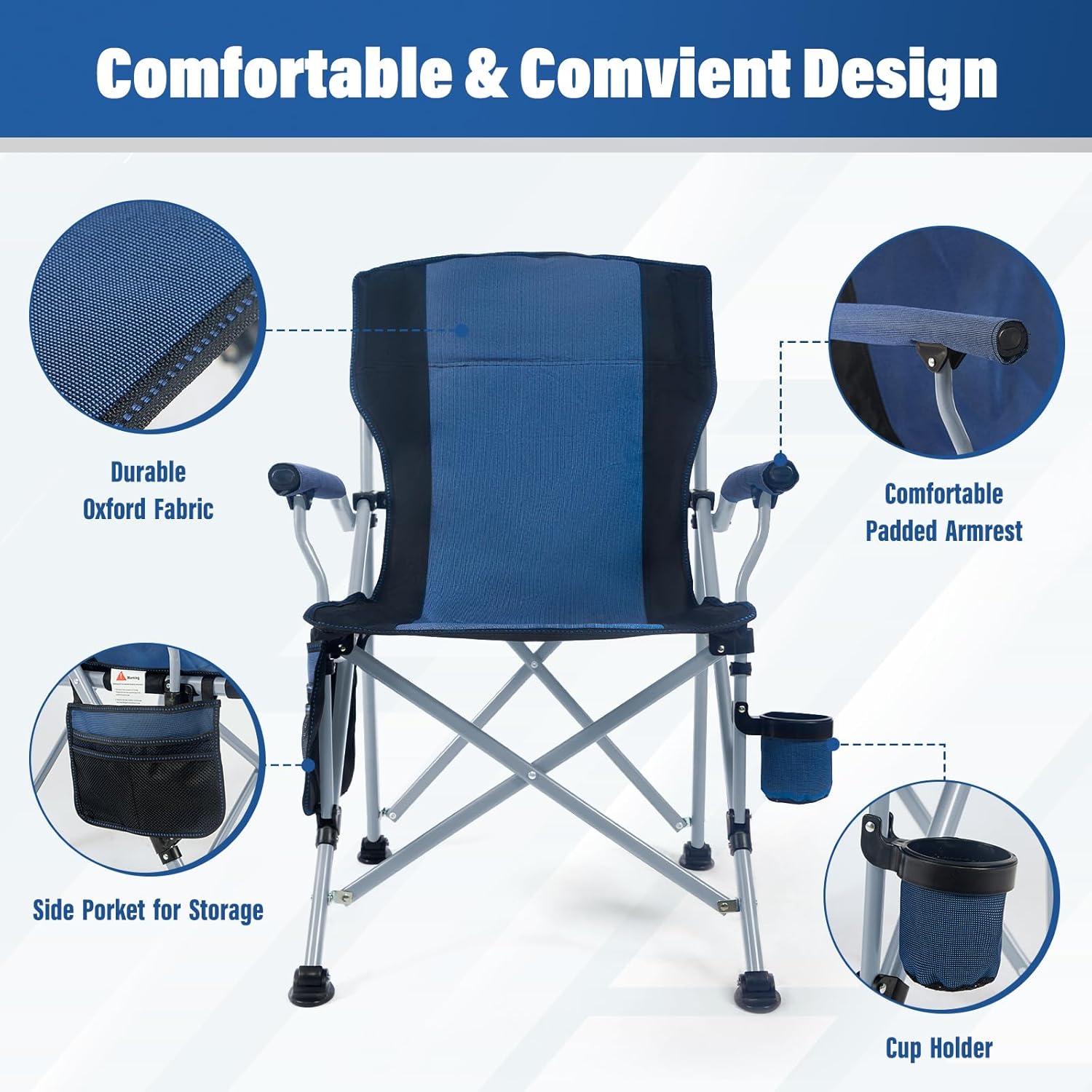 Chaise de camping pliable port - Outdoor Camping Chairs avis et prix