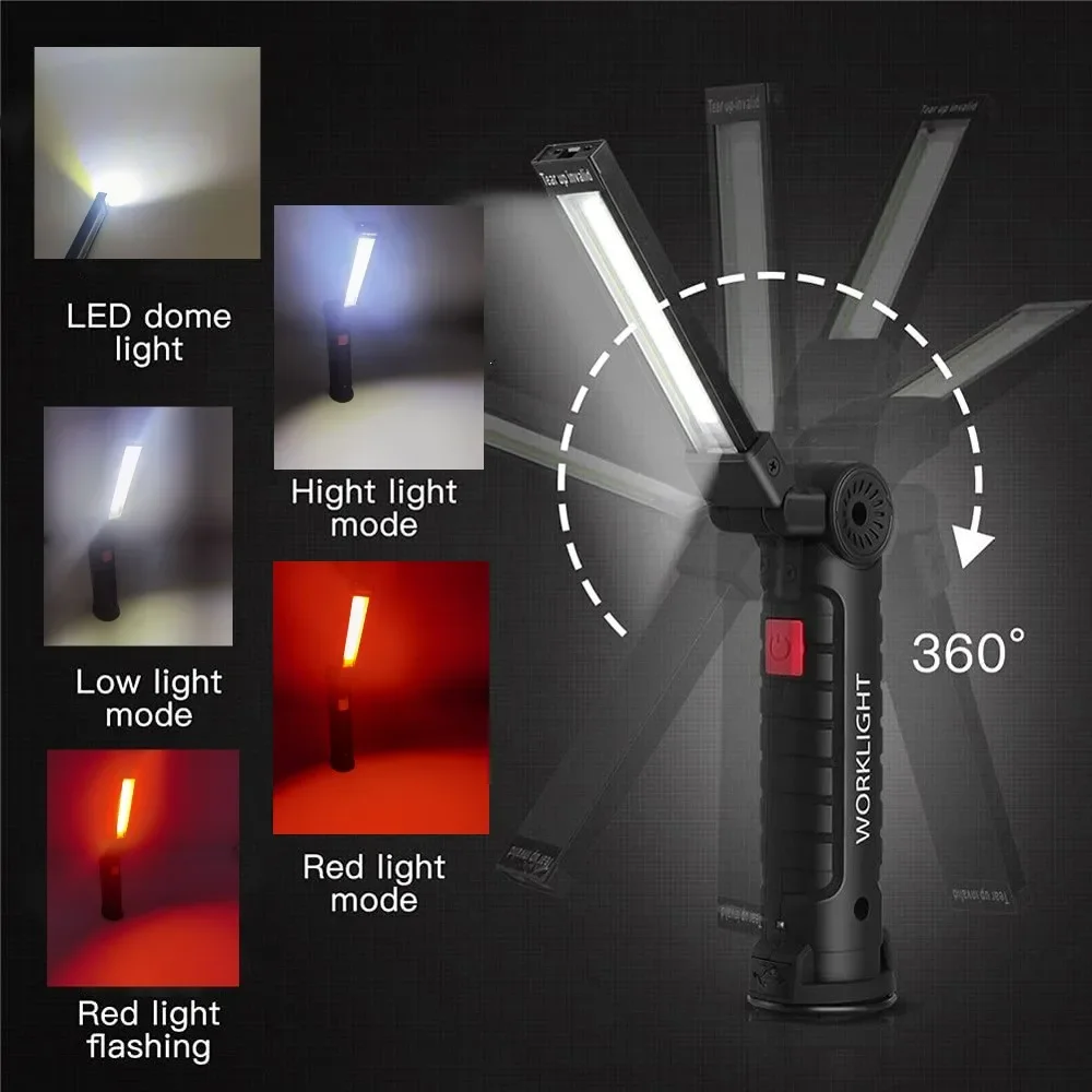 Lampe de poche LED COB Portabl - Outdoor Camping Light Portable avis et prix