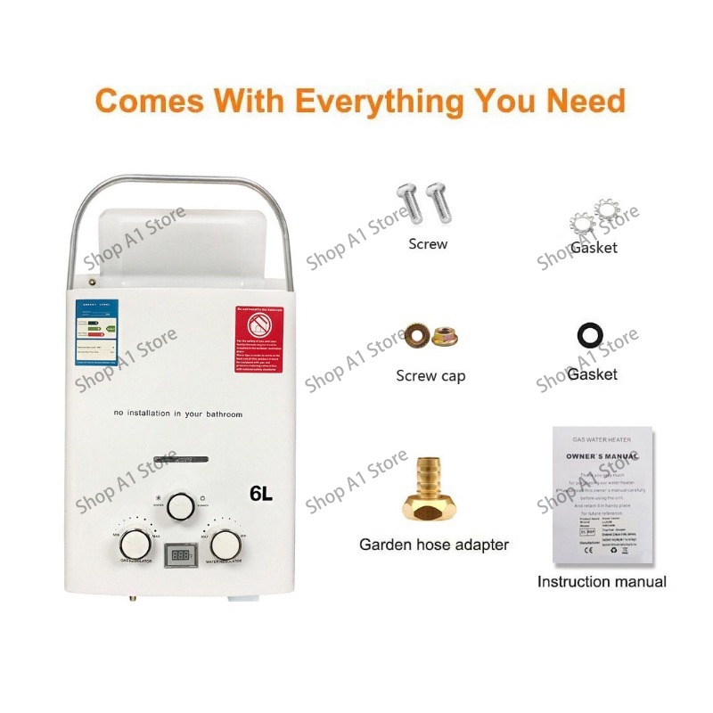 Chauffe-eau 6L pour camping ex - Outdoor Camping Hot Water Heater avis et prix