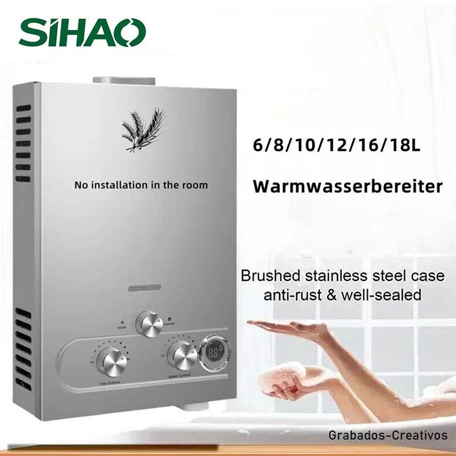 SIHAO 12L 16L 18L GPM GPL gaz  - Outdoor Camping Hot Water Heater avis et prix