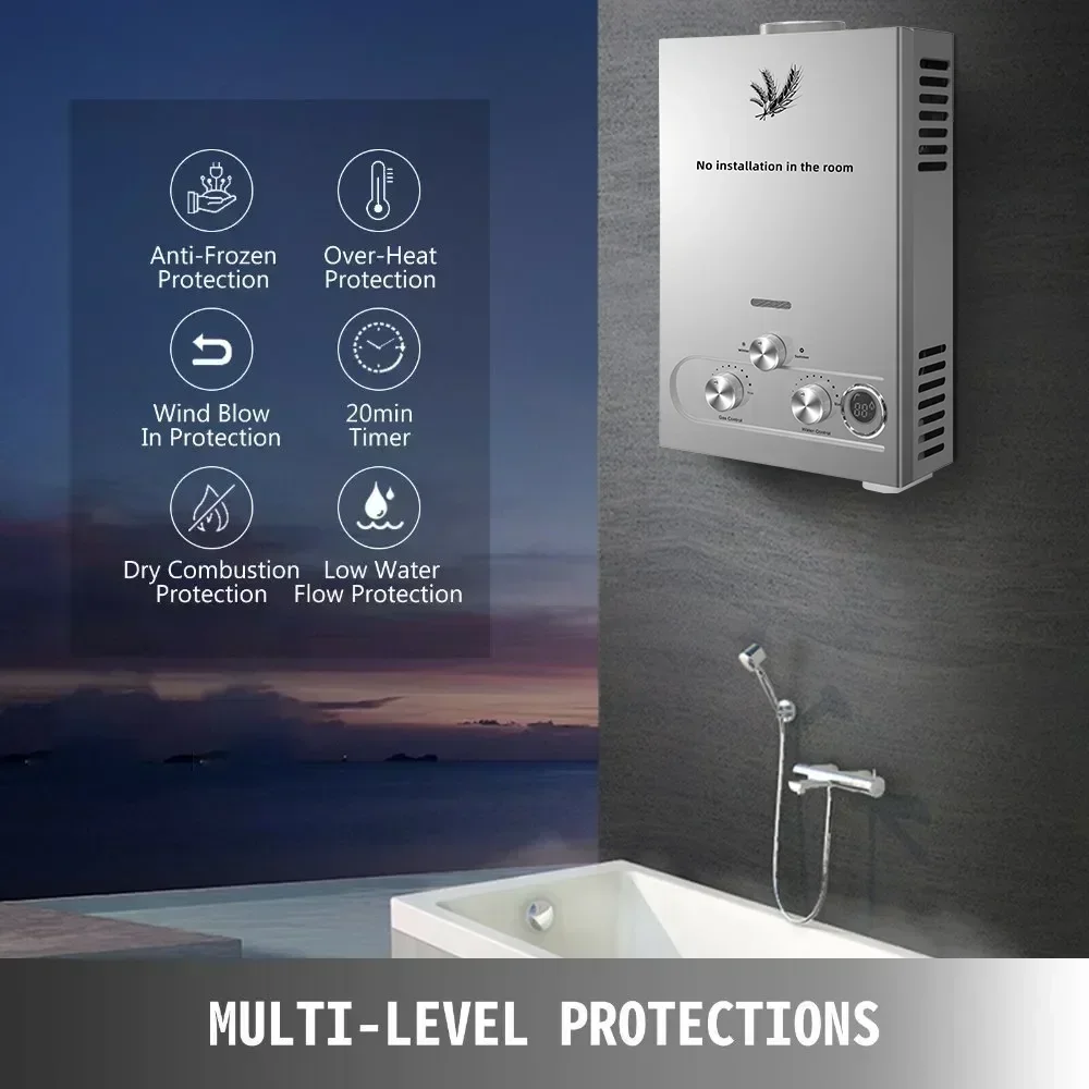 SIHAO 12L 16L 18L GPM GPL gaz  - Outdoor Camping Hot Water Heater avis et prix