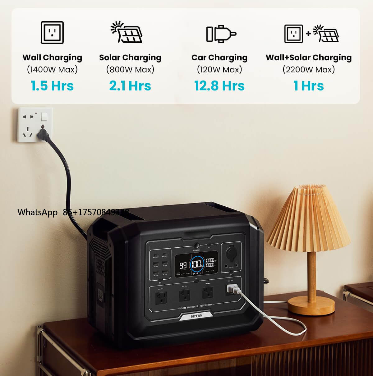 Batterie LiFePO4 2 kW, central - Portable Power Station avis et prix