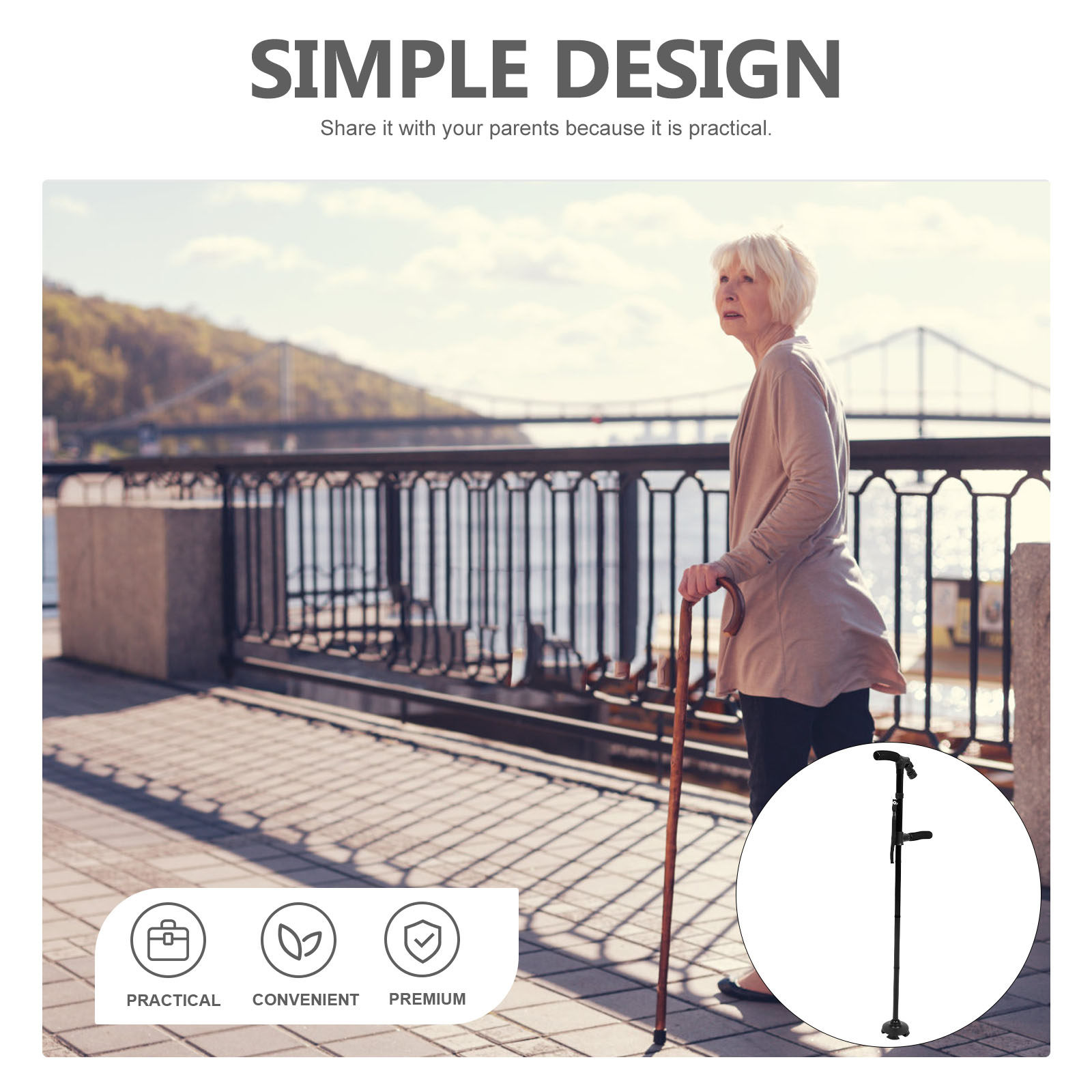 Canne de marche pliable avec l - Trekking Poles avis et prix