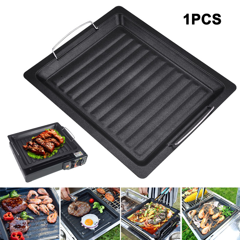 Poêle à griller carrée épaisse - Outdoor Camping Cooking Set avis et prix