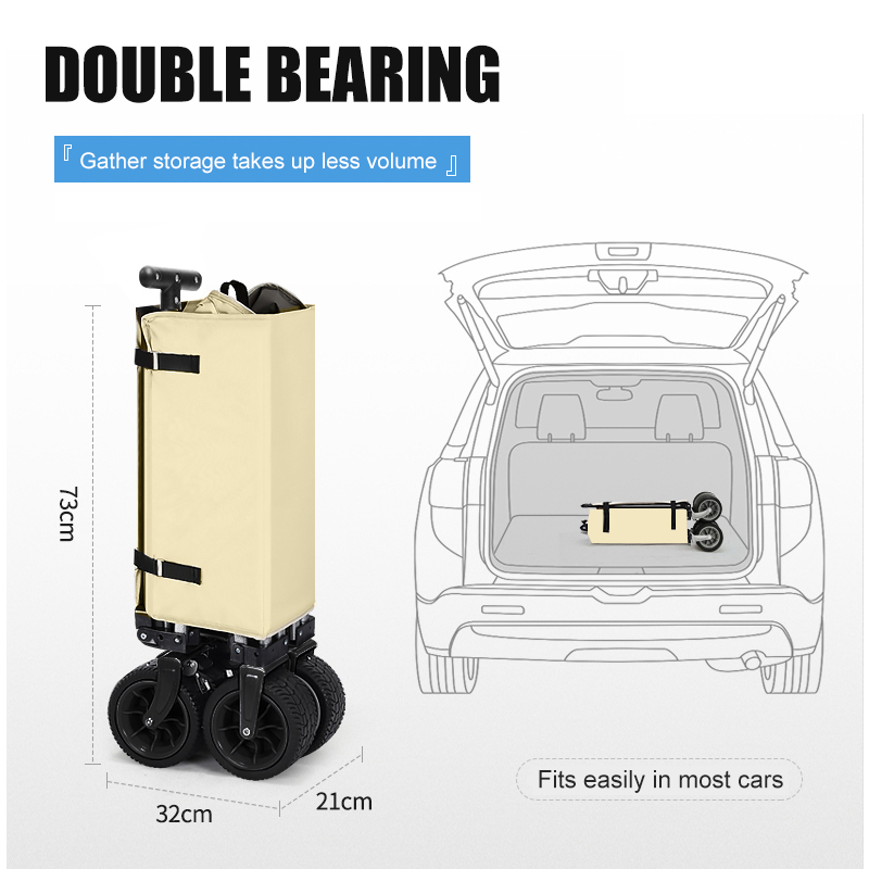 Chariot de camping pliable d'e - Outdoor Camping Wagon avis et prix