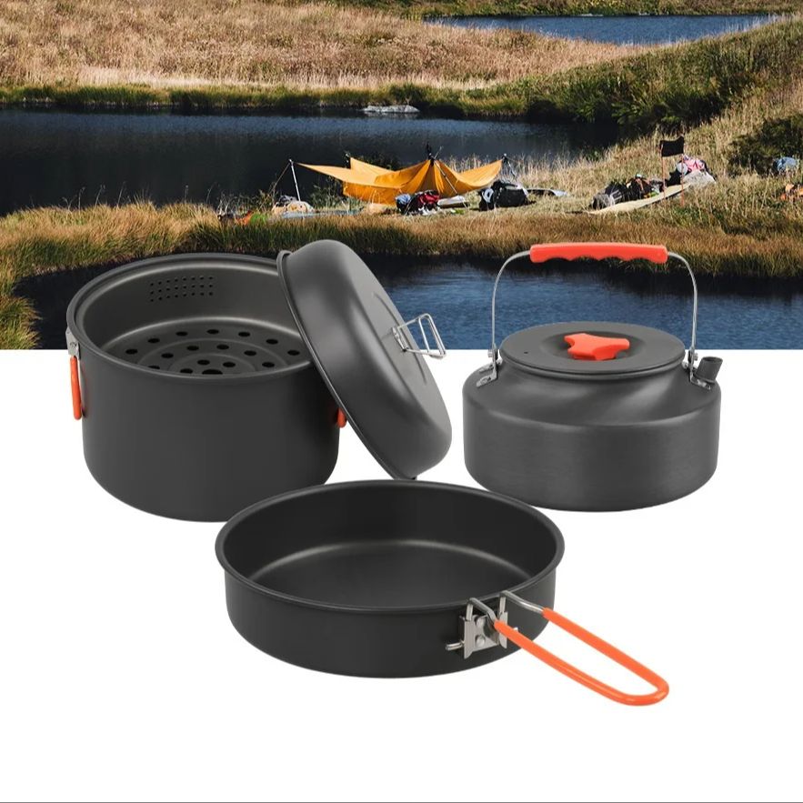 Ensemble d'ustensiles de cuisi - Outdoor Camping Cooking Set avis et prix