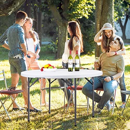 Table pliante ronde de 4 pieds - Camping Outdoor Or Indoor avis et prix