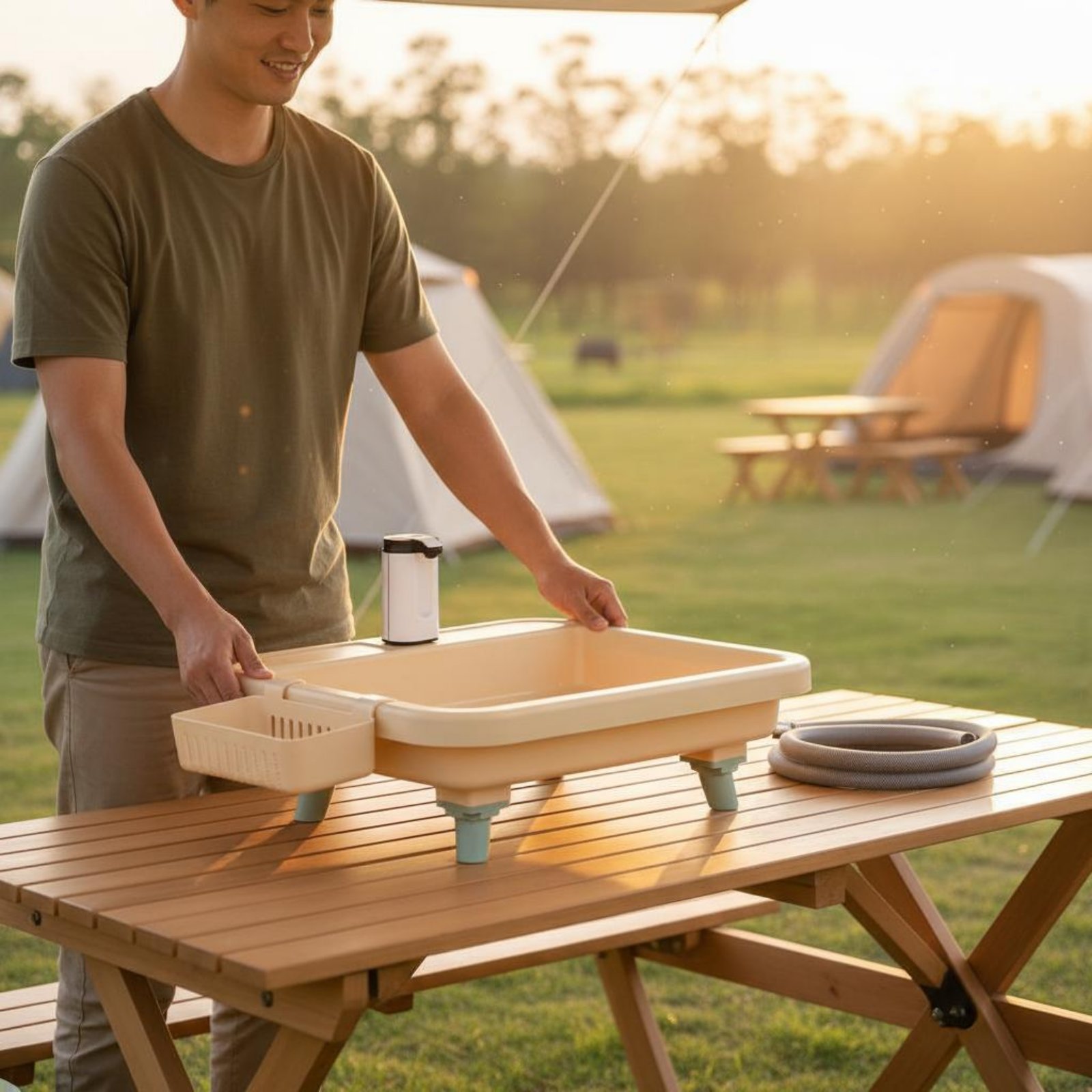 Station de lavage des mains po - Outdoor Camp avis et prix