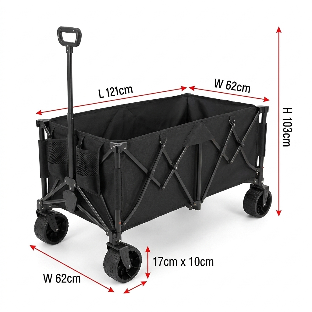 Chariot pliant robuste personn - Outdoor Camping Wagon avis et prix