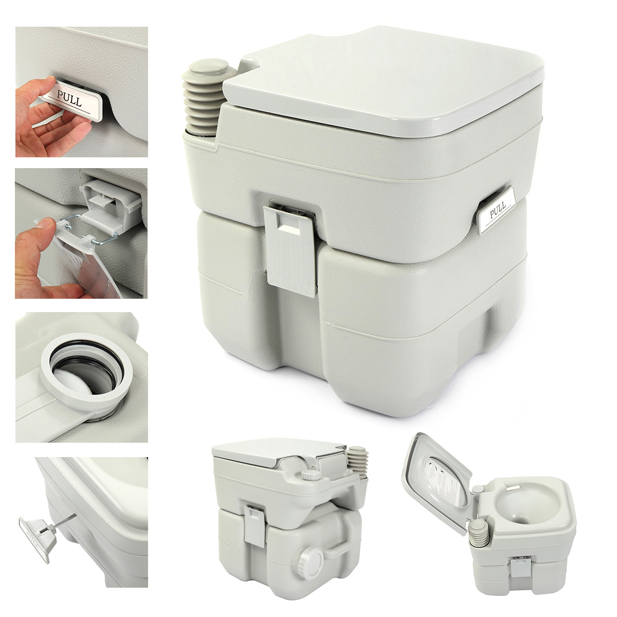 Toilette portable anti-éclabou - Outdoor Camp avis et prix